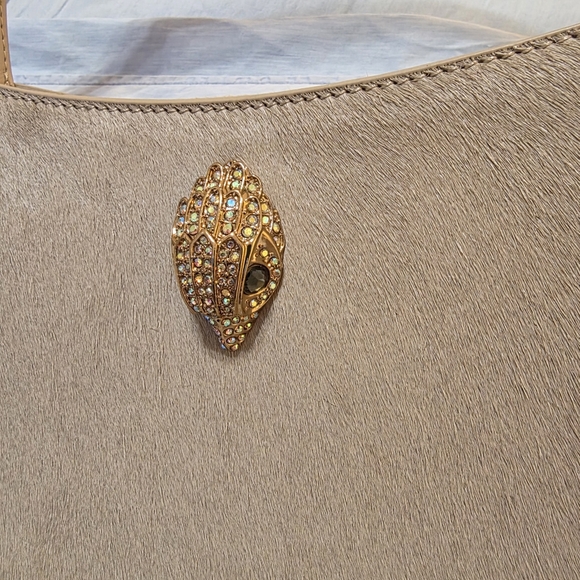 NWT Kurt Geiger London Bond Genuine Calf Hair Shoulder Bag - Picture 8 of 9